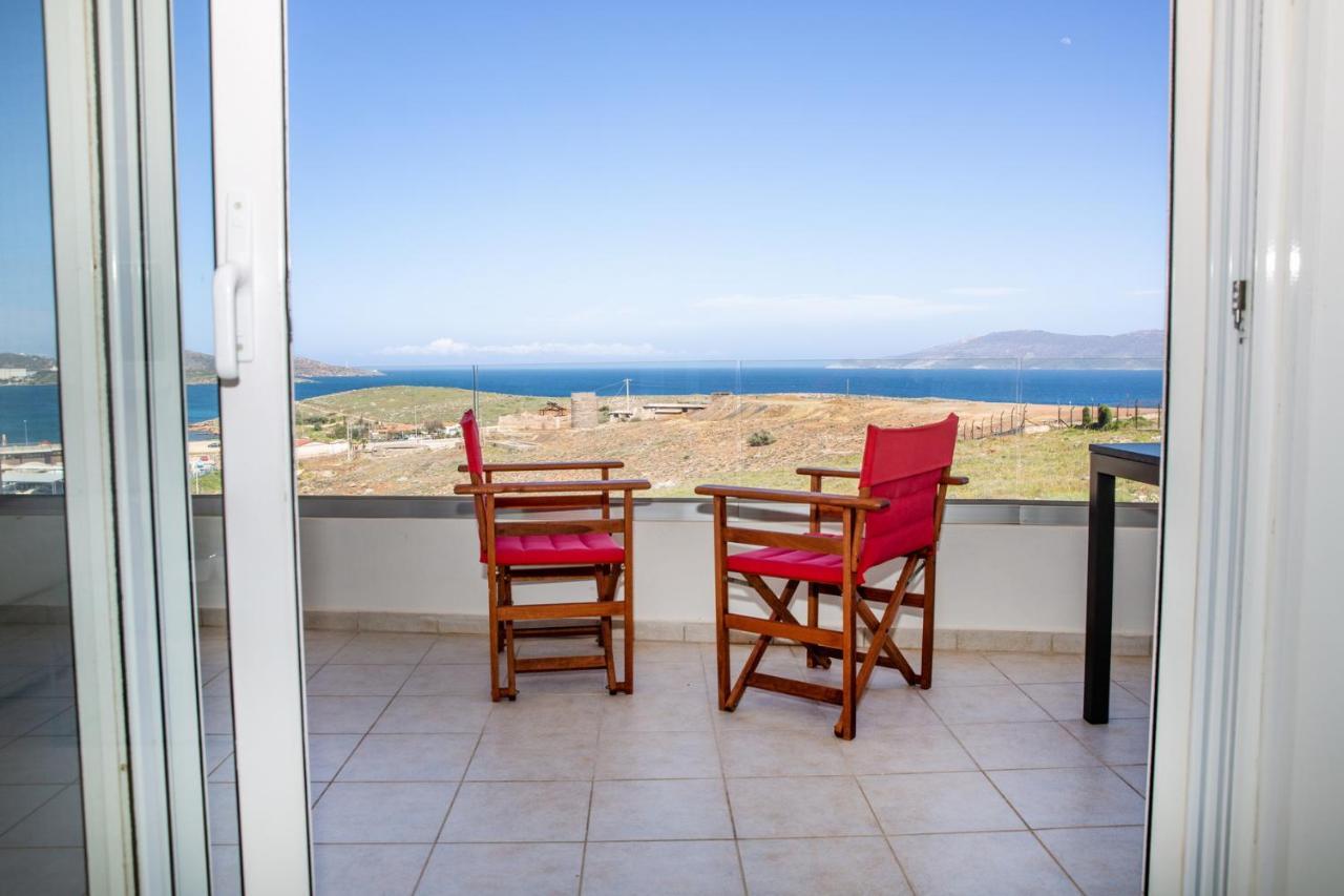 Komfort City Apartment "Elias" Mit Meerblick In Lavrio Esterno foto