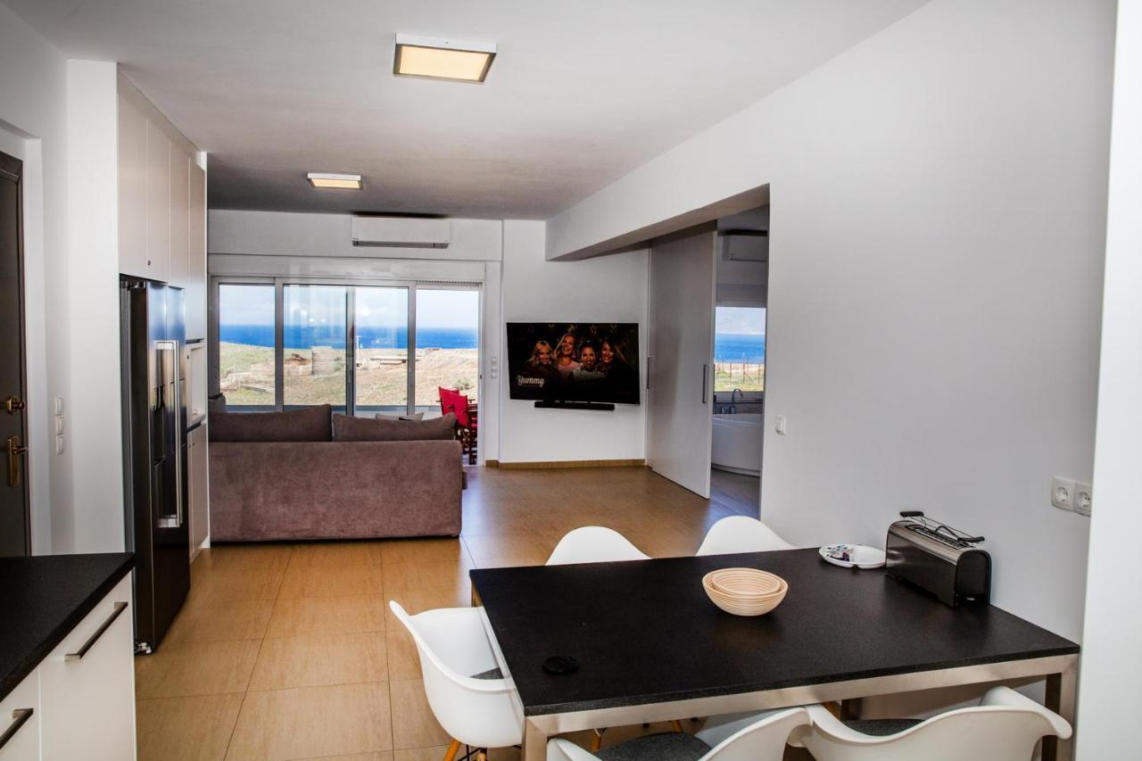 Komfort City Apartment "Elias" Mit Meerblick In Lavrio Esterno foto
