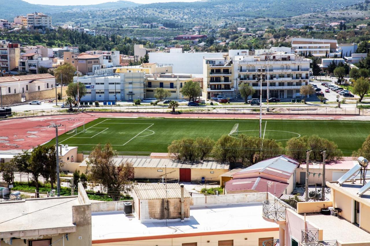 Komfort City Apartment "Elias" Mit Meerblick In Lavrio Esterno foto